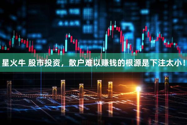 星火牛 股市投资，散户难以赚钱的根源是下注太小！