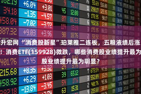 升宏网 “消费股新星”珀莱雅二连板，五粮液绩后涨超1%！消费ETF(159928)微跌，哪些消费股业绩提升最为明显？